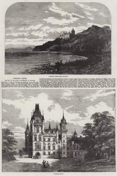 Dunrobin Castle, the Seat of the Duke of Sutherland, in Scotland by Samuel Read
